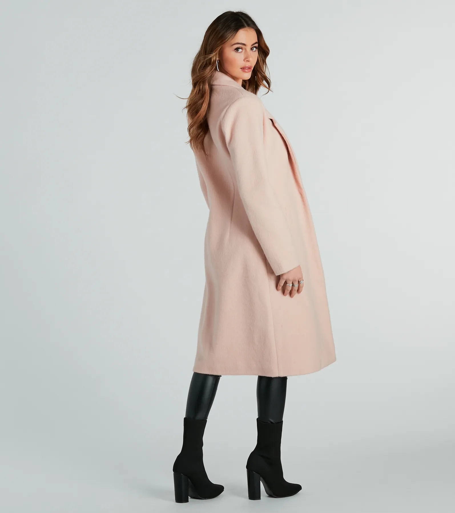 Winter Beauty Wool Trench Coat - Image 6