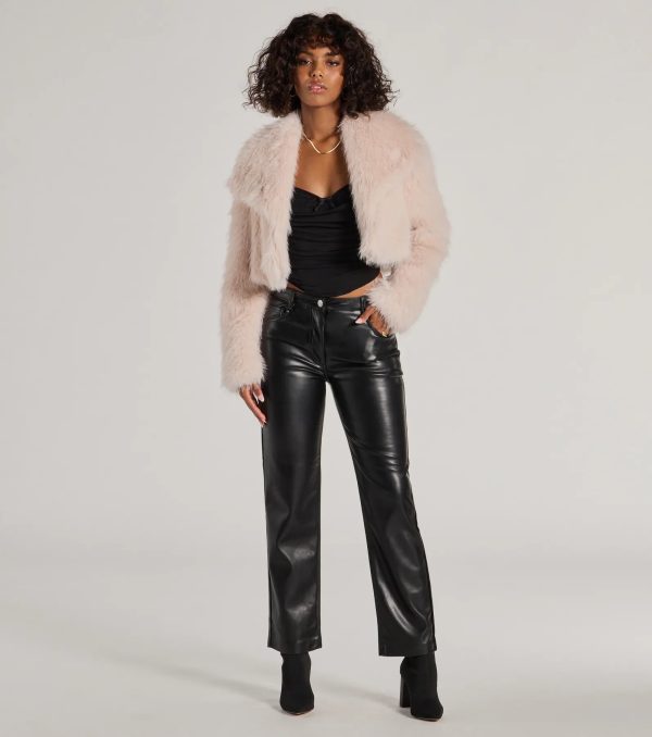 Layer On The Luxe Faux Fur Cropped Jacket - Image 10