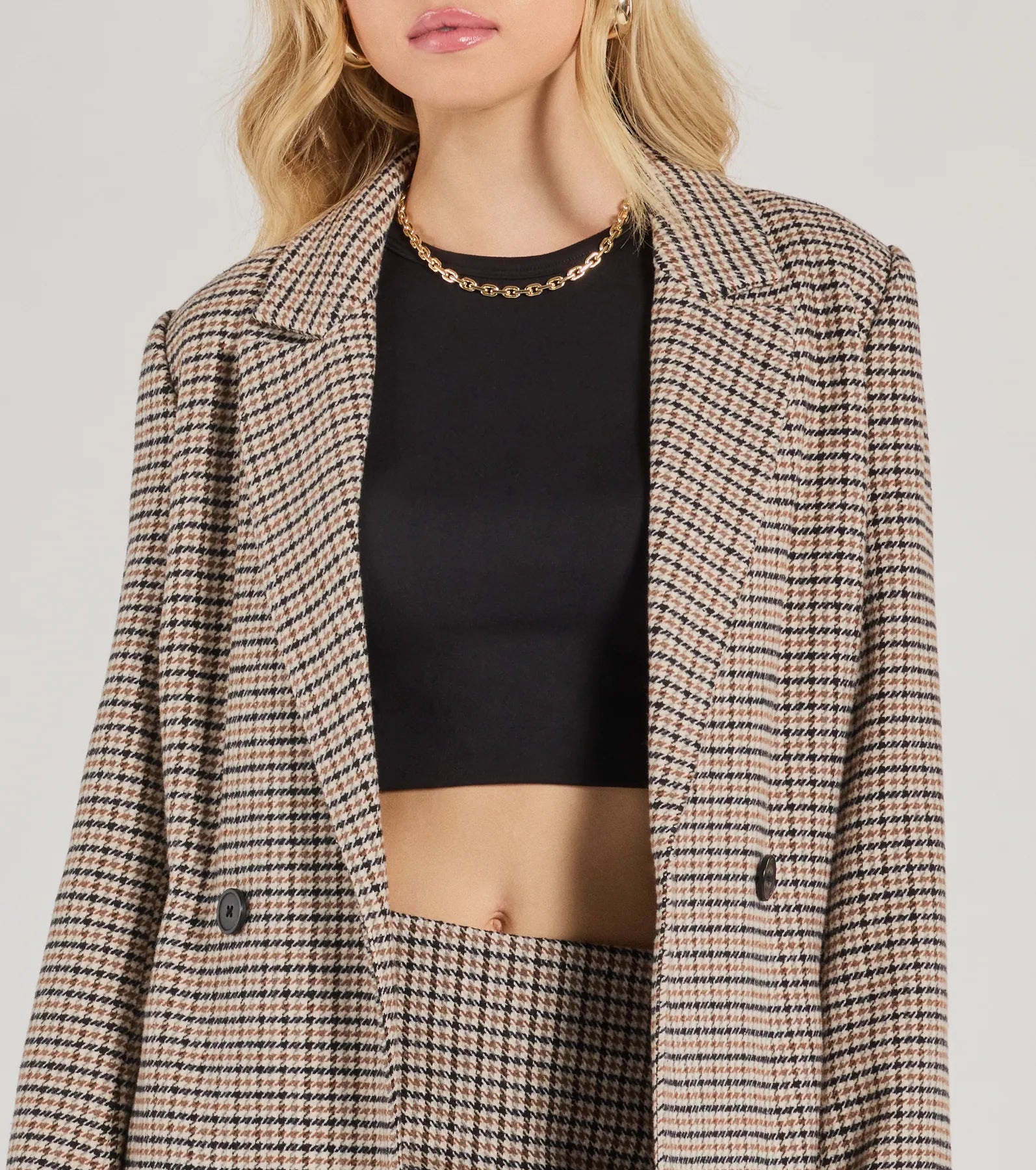 Plaid Perfection Faux Wool Long Coat - Image 3