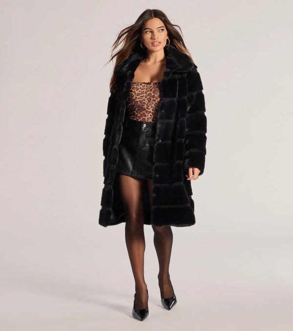 Timeless Glam Faux Fur Trench Coat - Image 6