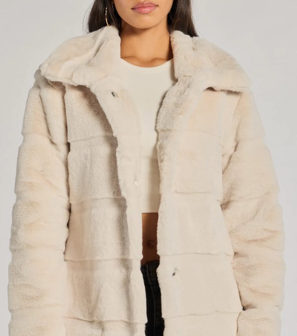 Timeless Glam Faux Fur Trench Coat - Image 4