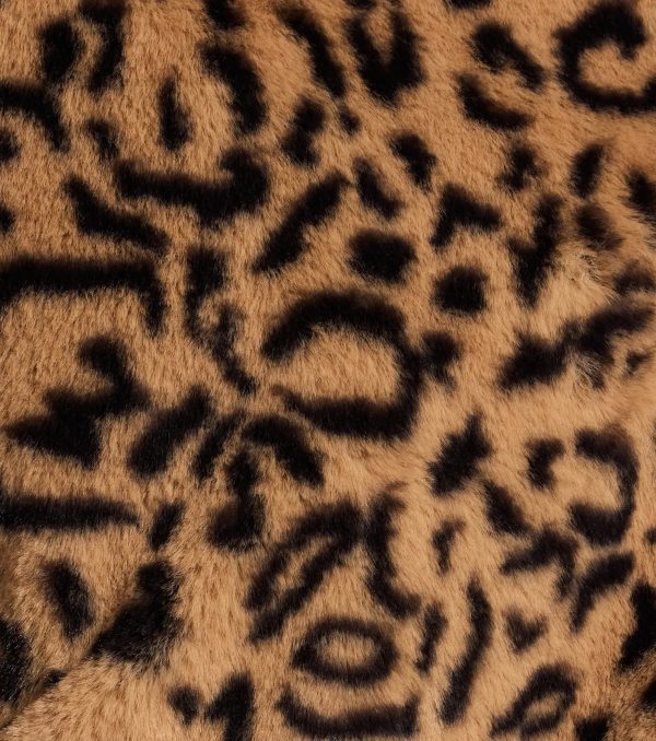Luxe Glam Leopard Print Faux Fur Jacket - Image 4