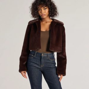 Looking Luxe Faux Fur Cropped Jacket