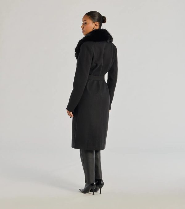 Lavish Layers Faux Wool Trench Coat - Image 8