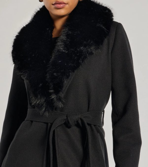 Lavish Layers Faux Wool Trench Coat - Image 9