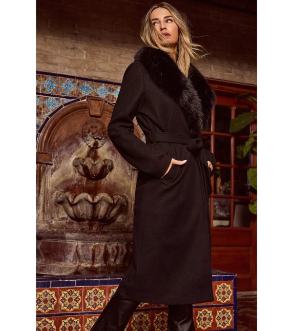 Lavish Layers Faux Wool Trench Coat - Image 11