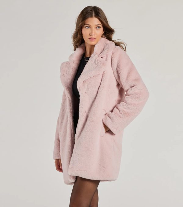 Luxe Layer Faux Fur Trench Coat - Image 5