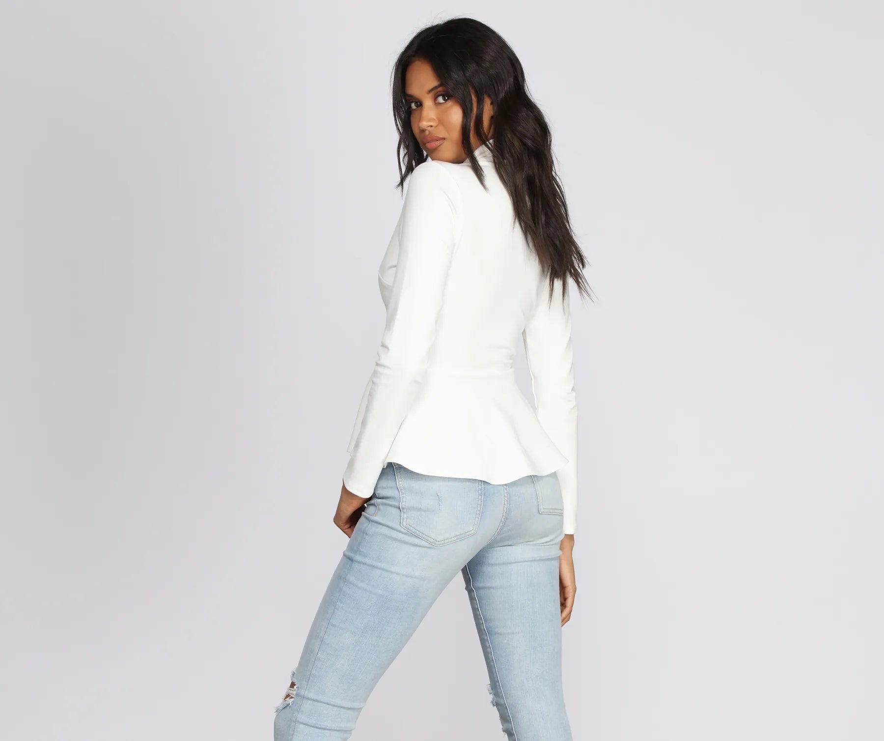 Professional In Peplum Blazer - Image 4