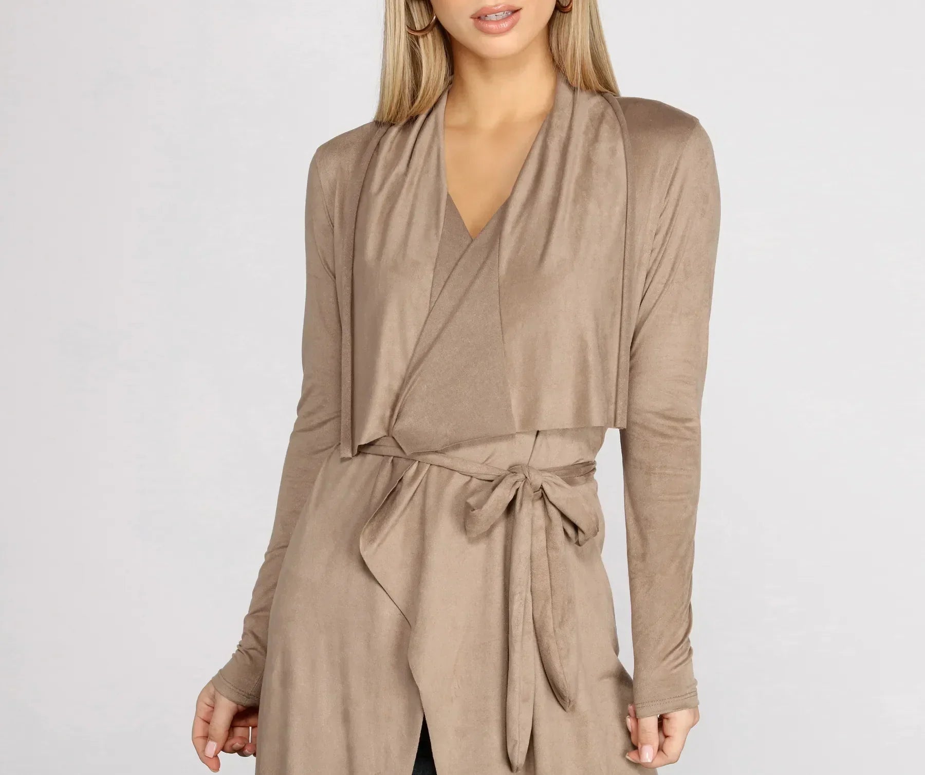On The Town Suede Trench - Image 4