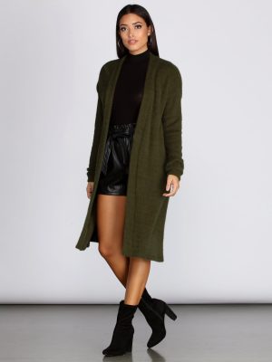 Living Lavish Long Knit Cardigan