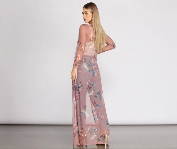 Fave Floral Mesh Duster - Image 2