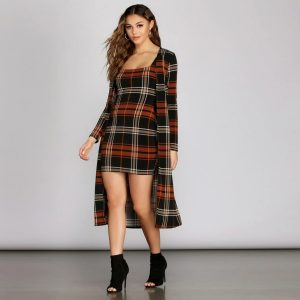 Precious In Plaid Duster