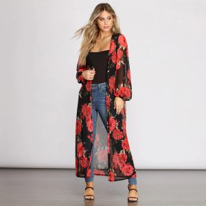 Blooming With Beauty Floral Duster