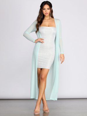 Sparkle In Rhine Mesh Duster