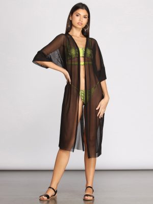 Don't Mesh With Me Kimono