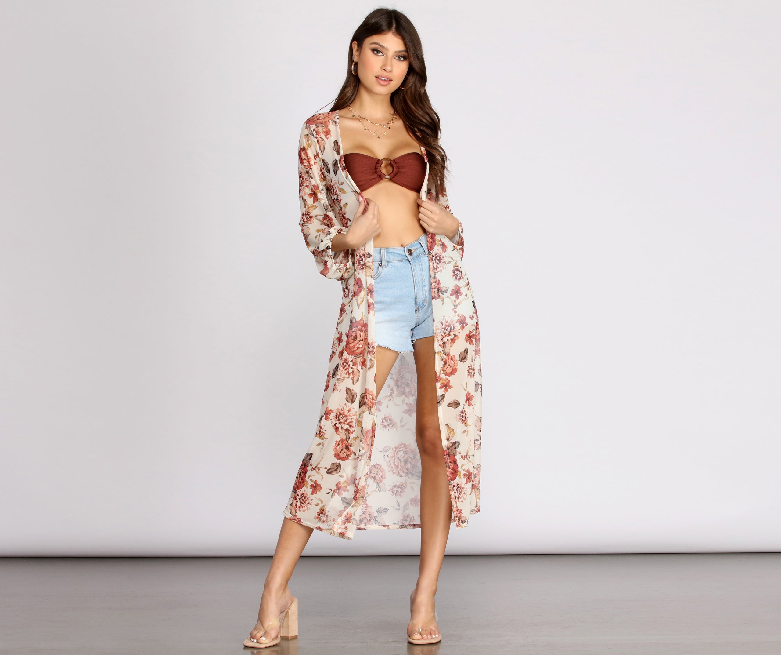 Fresh And Floral Mesh Duster - Image 3