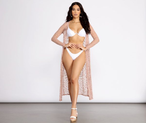Picture Purrfect Leopard Print Mesh Duster - Image 4