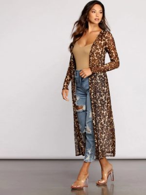 Fierce Instincts Mesh Long Duster