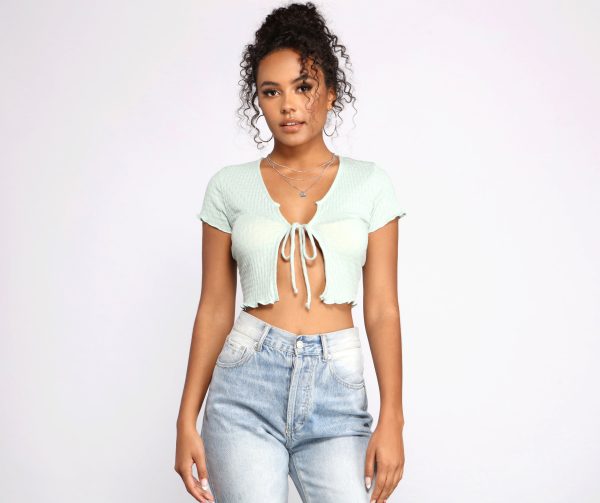 Totally Fab Ribbed Cropped Cardigan - Image 3