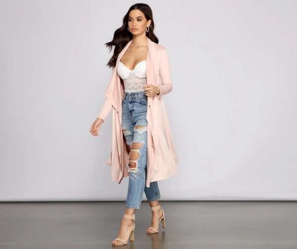 On The Town Suede Trench - Image 9