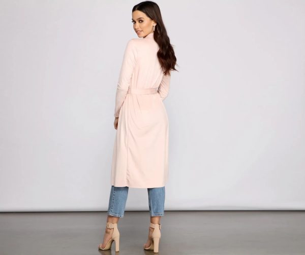 On The Town Suede Trench - Image 10