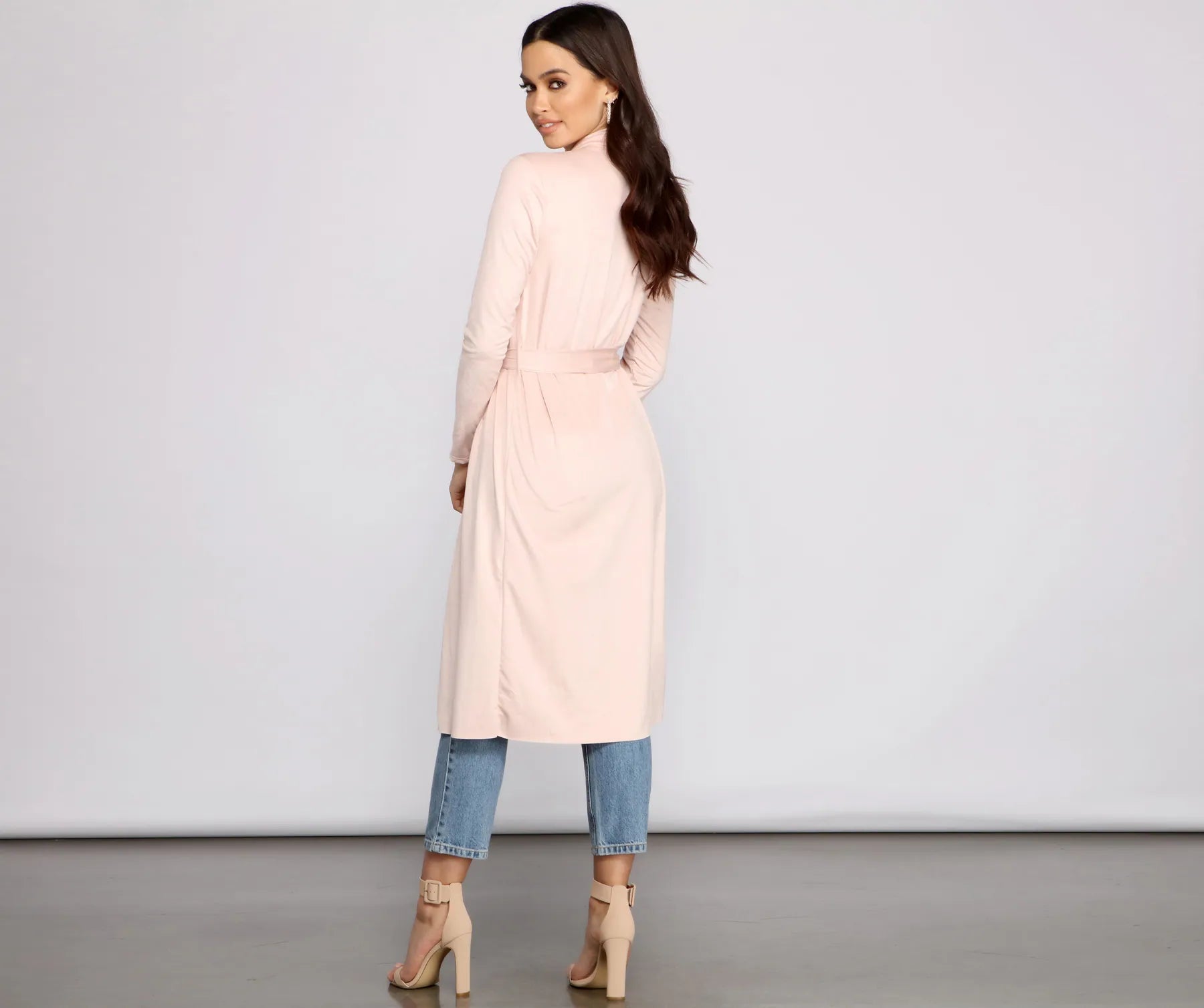 On The Town Suede Trench - Image 10