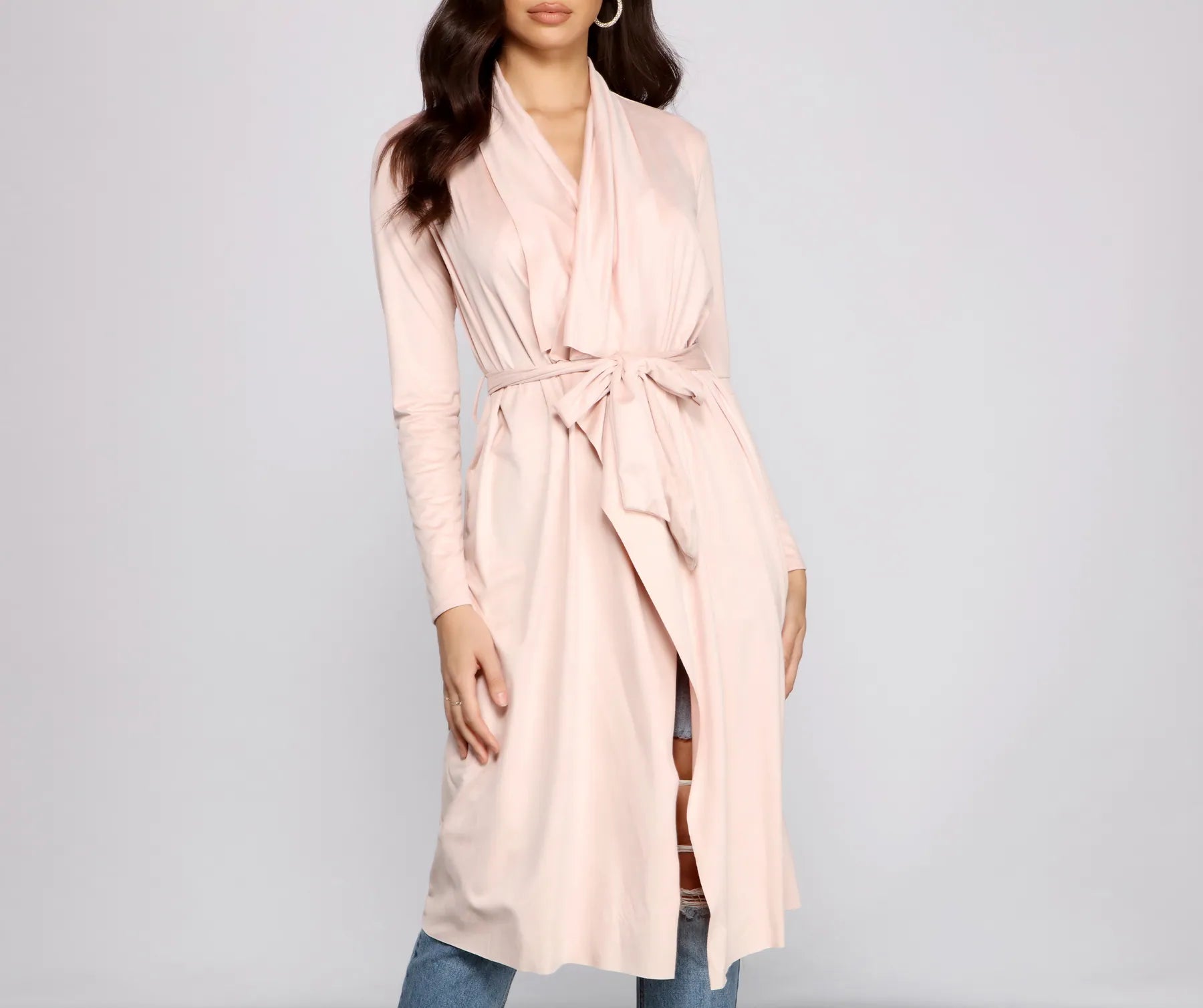 On The Town Suede Trench - Image 11
