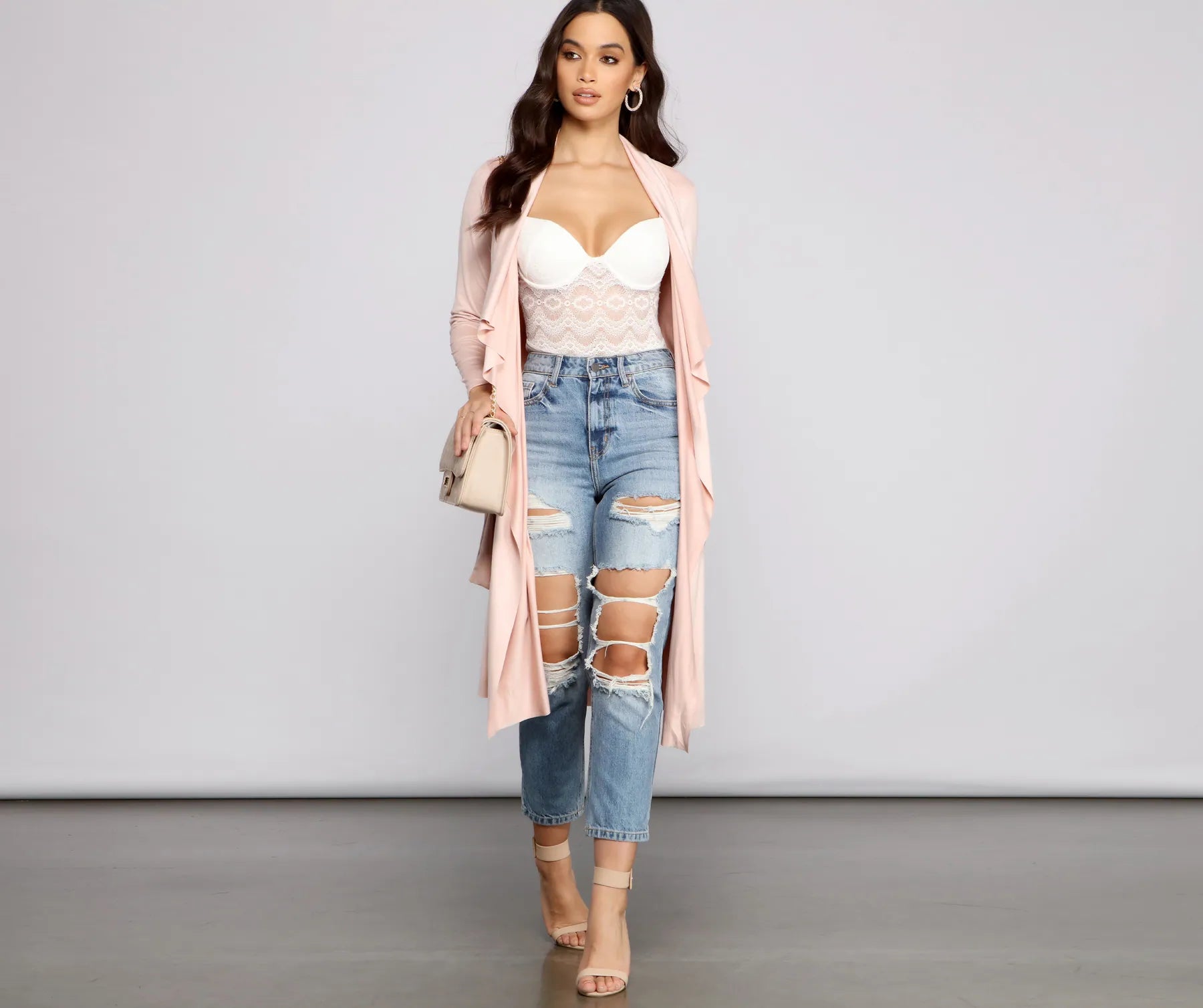 On The Town Suede Trench - Image 12