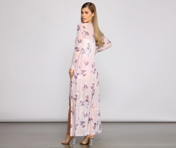 Mesmerizing Moments Mesh Floral Duster - Image 2