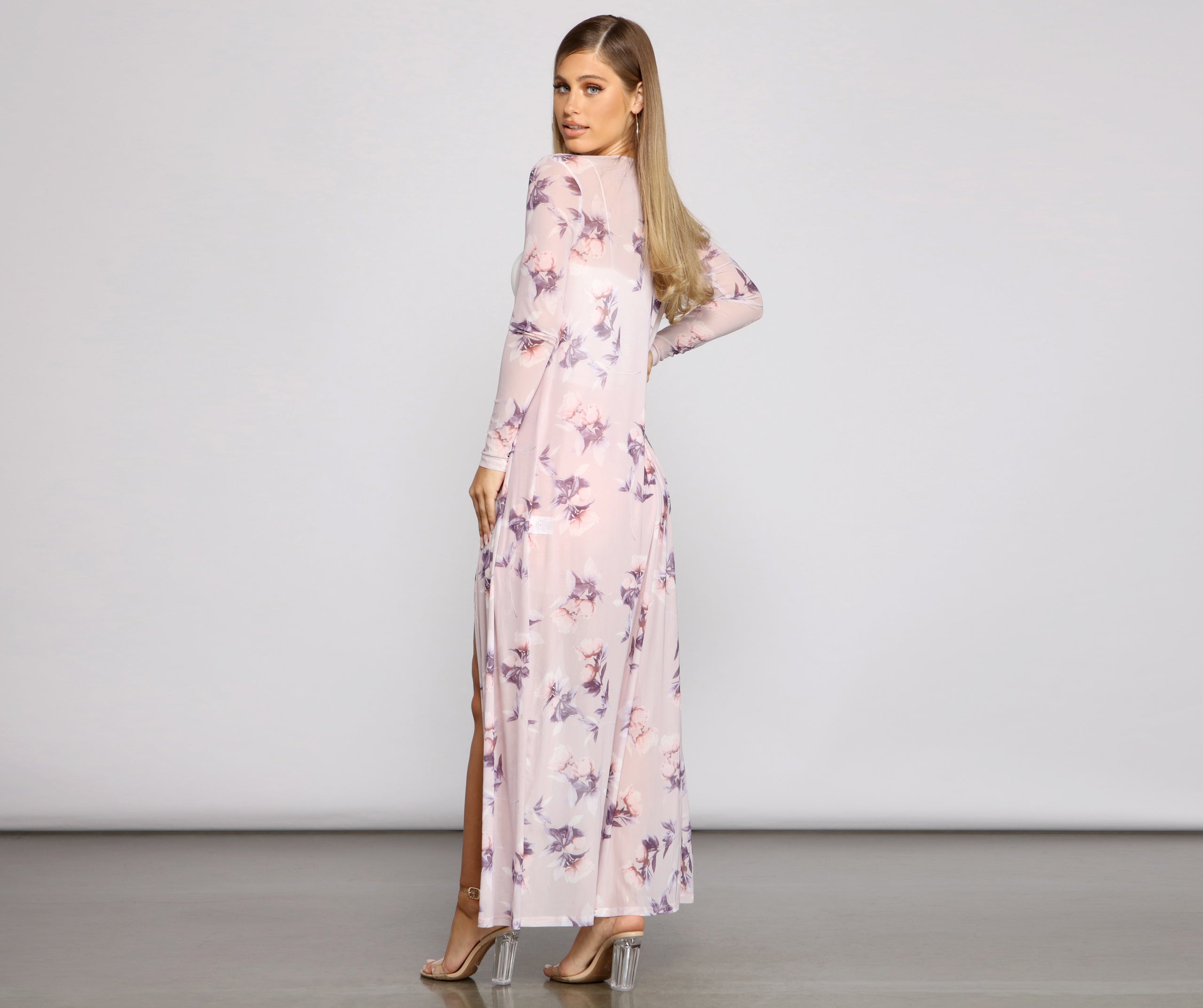 Mesmerizing Moments Mesh Floral Duster - Image 2