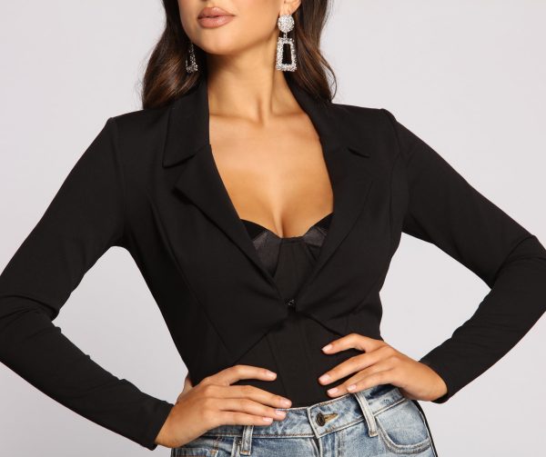 Lead the Way Long Crepe Jacket - Image 3