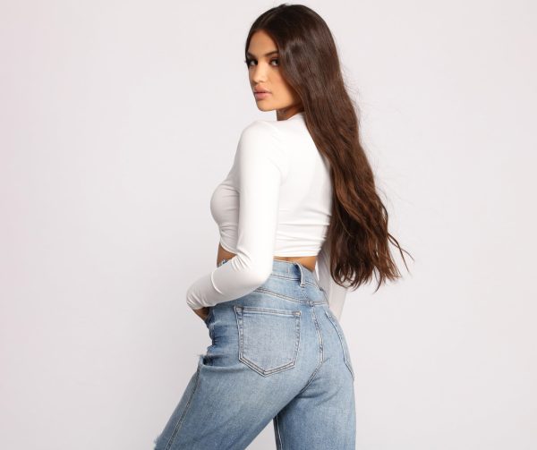 Falling For Basics Tie-Front Top - Image 2