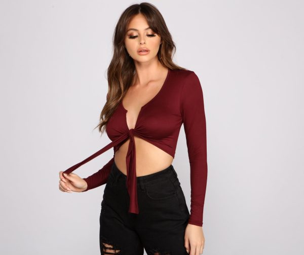 Falling For Basics Tie-Front Top - Image 14