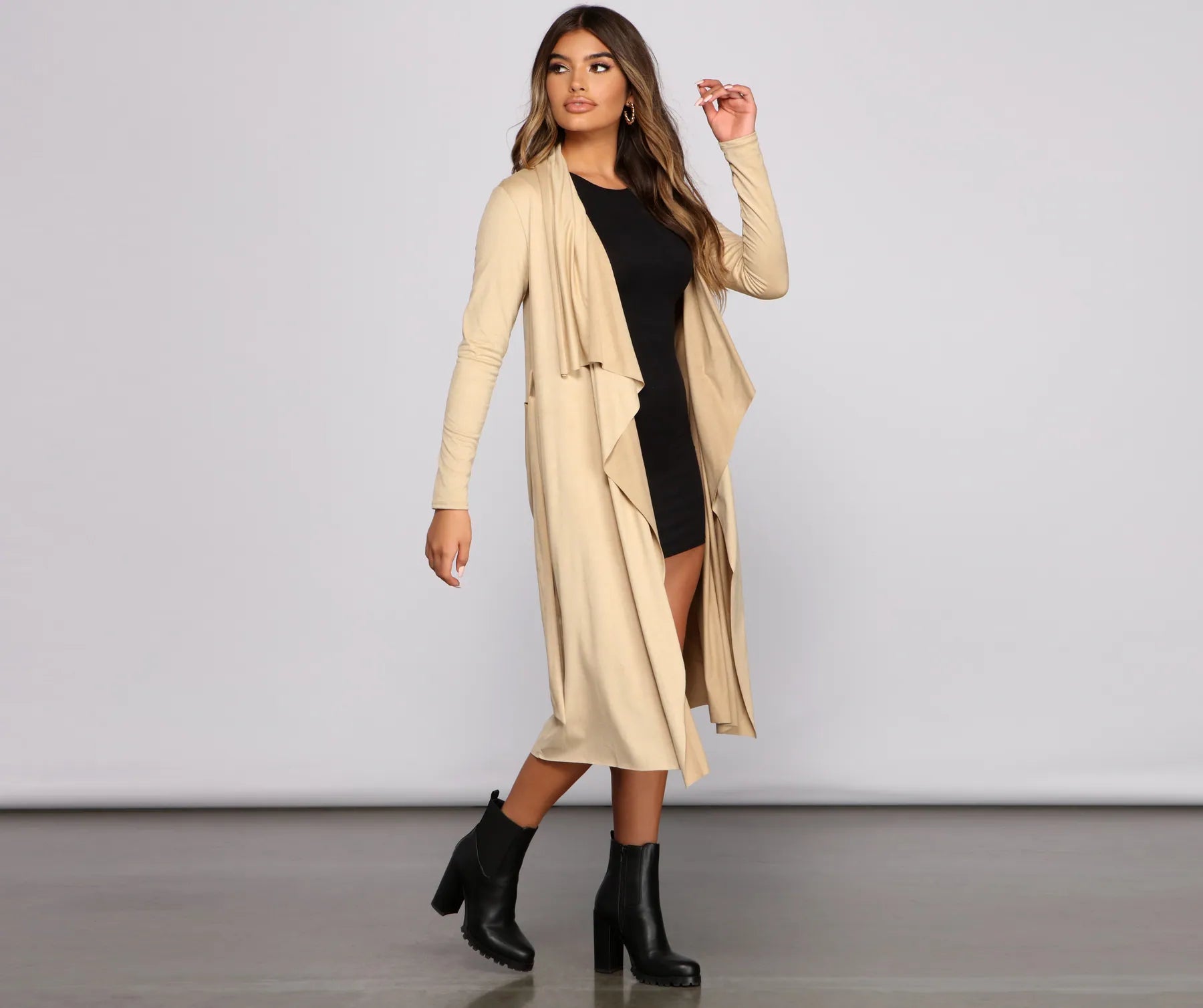 On The Town Suede Trench - Image 13