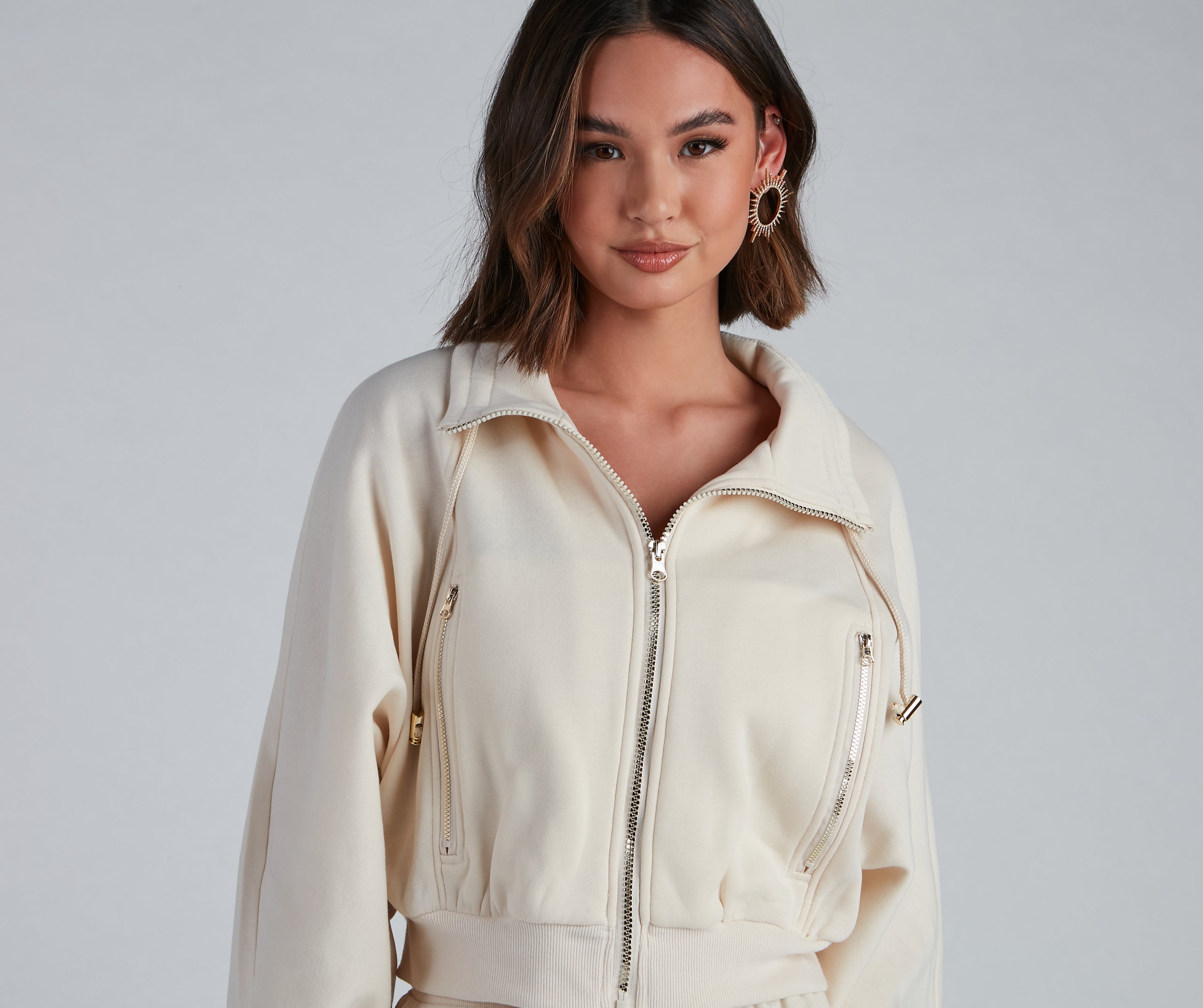 Casually Cozy Zip Front Jacket - Image 4