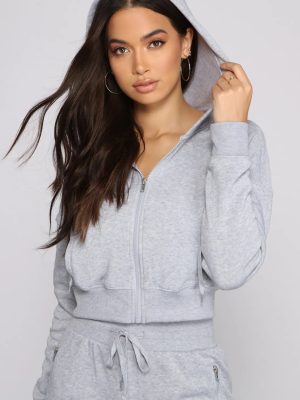 Cute And Casual Zip-Up Hoodie