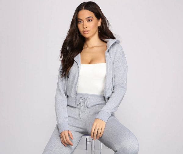 Cute And Casual Zip-Up Hoodie - Image 2