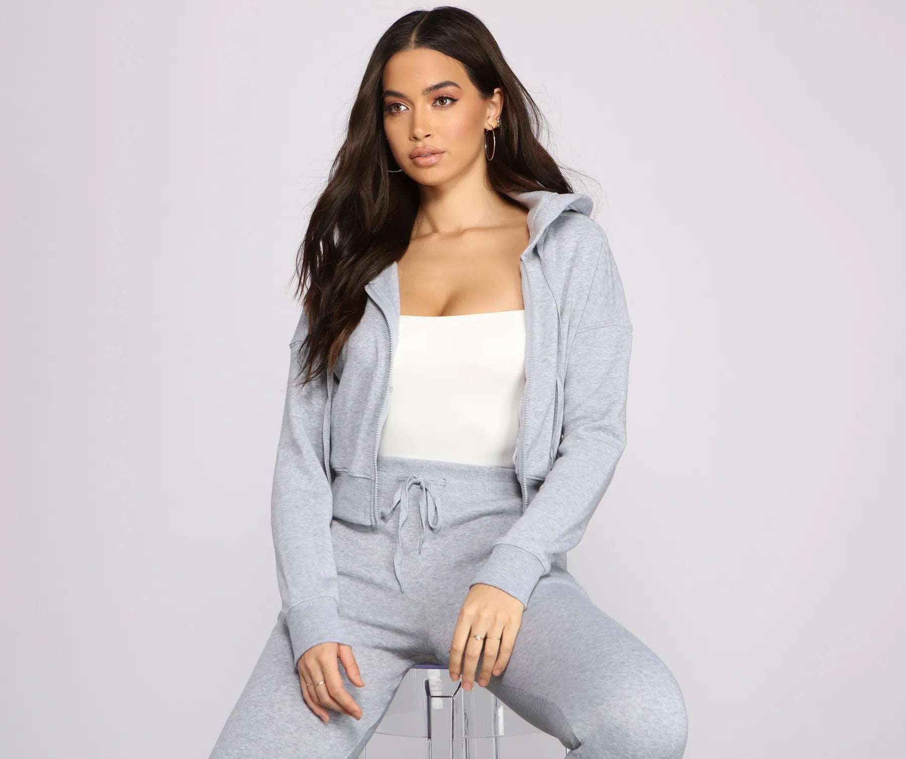 Cute And Casual Zip-Up Hoodie - Image 2