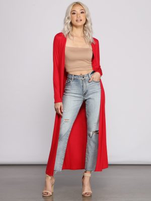 For The Love of Knit Ribbed Duster