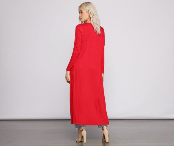 For The Love of Knit Ribbed Duster - Image 2