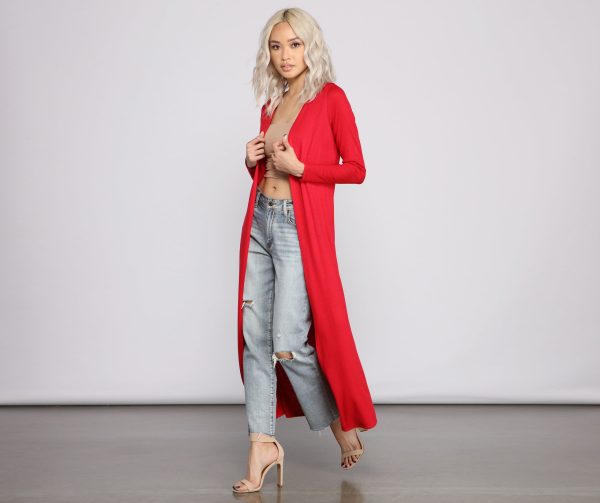 For The Love of Knit Ribbed Duster - Image 3