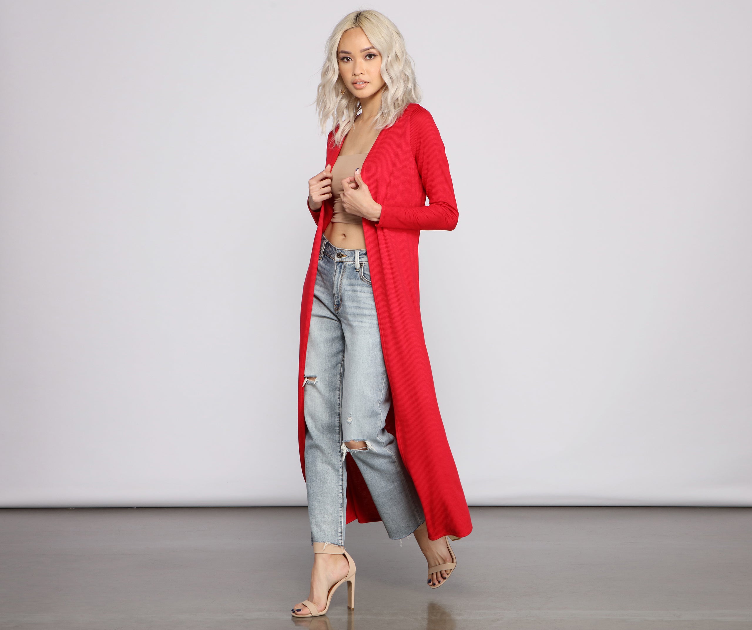 For The Love of Knit Ribbed Duster - Image 3