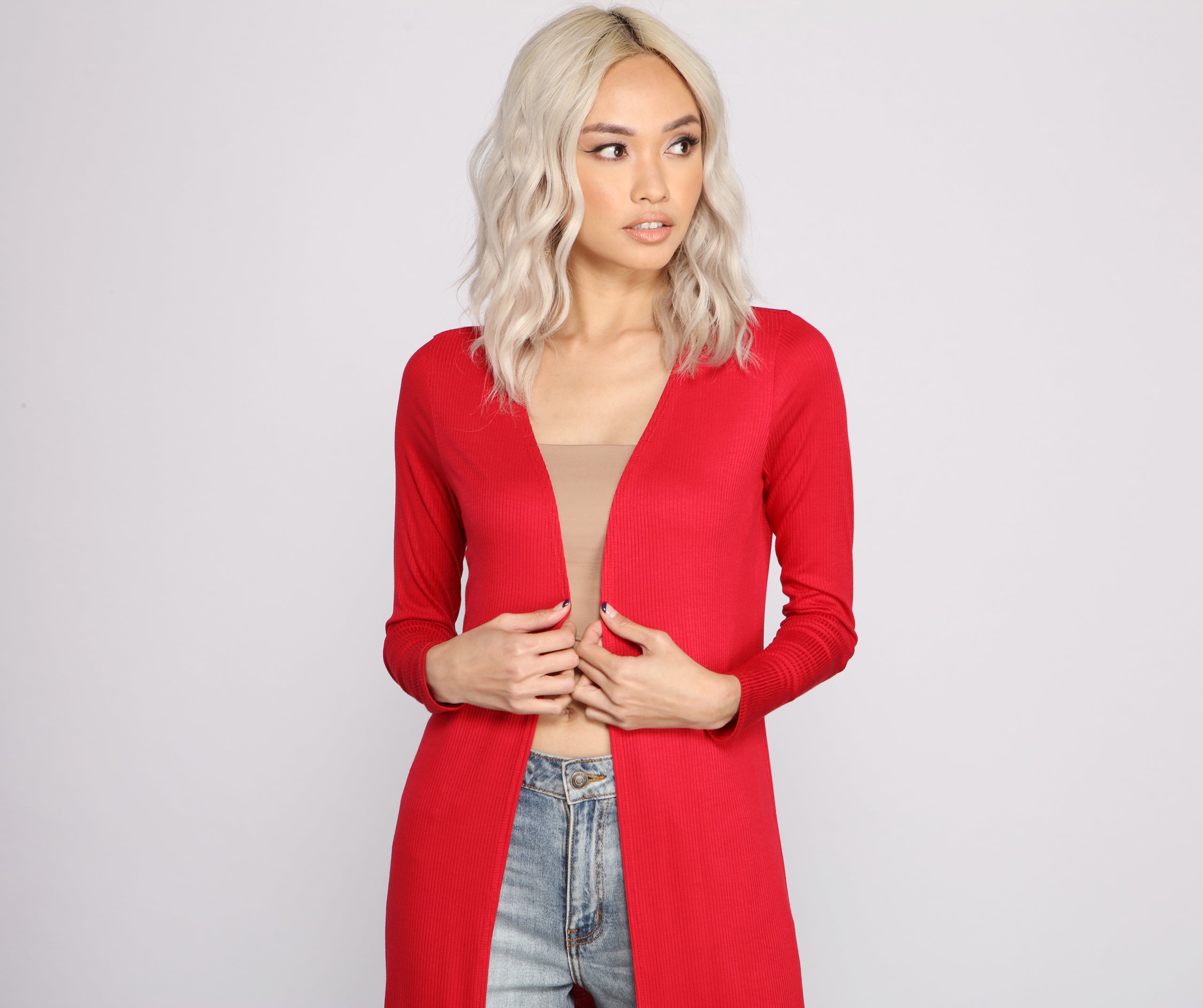 For The Love of Knit Ribbed Duster - Image 4