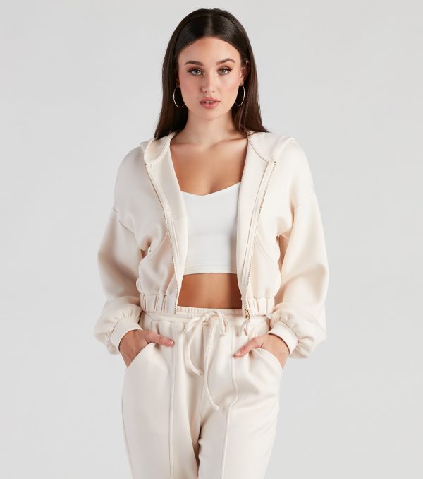 Trendsetting Babe Zip-Up Hoodie - Image 5