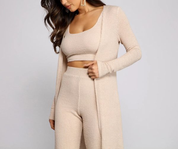 Trendy Textures Long Sleeve Duster - Image 11