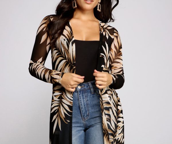 Tropical Getaway Mesh Duster - Image 5