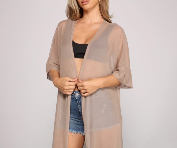 Layer On The Style Mesh Kimono - Image 9