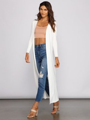 Bringing Knit Back To Basics Duster