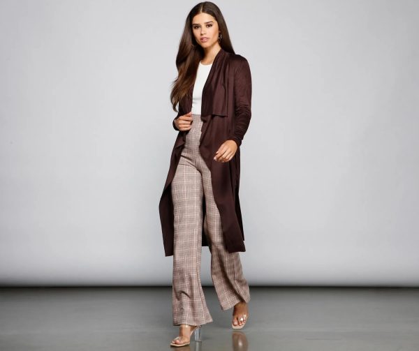 On The Town Suede Trench - Image 18