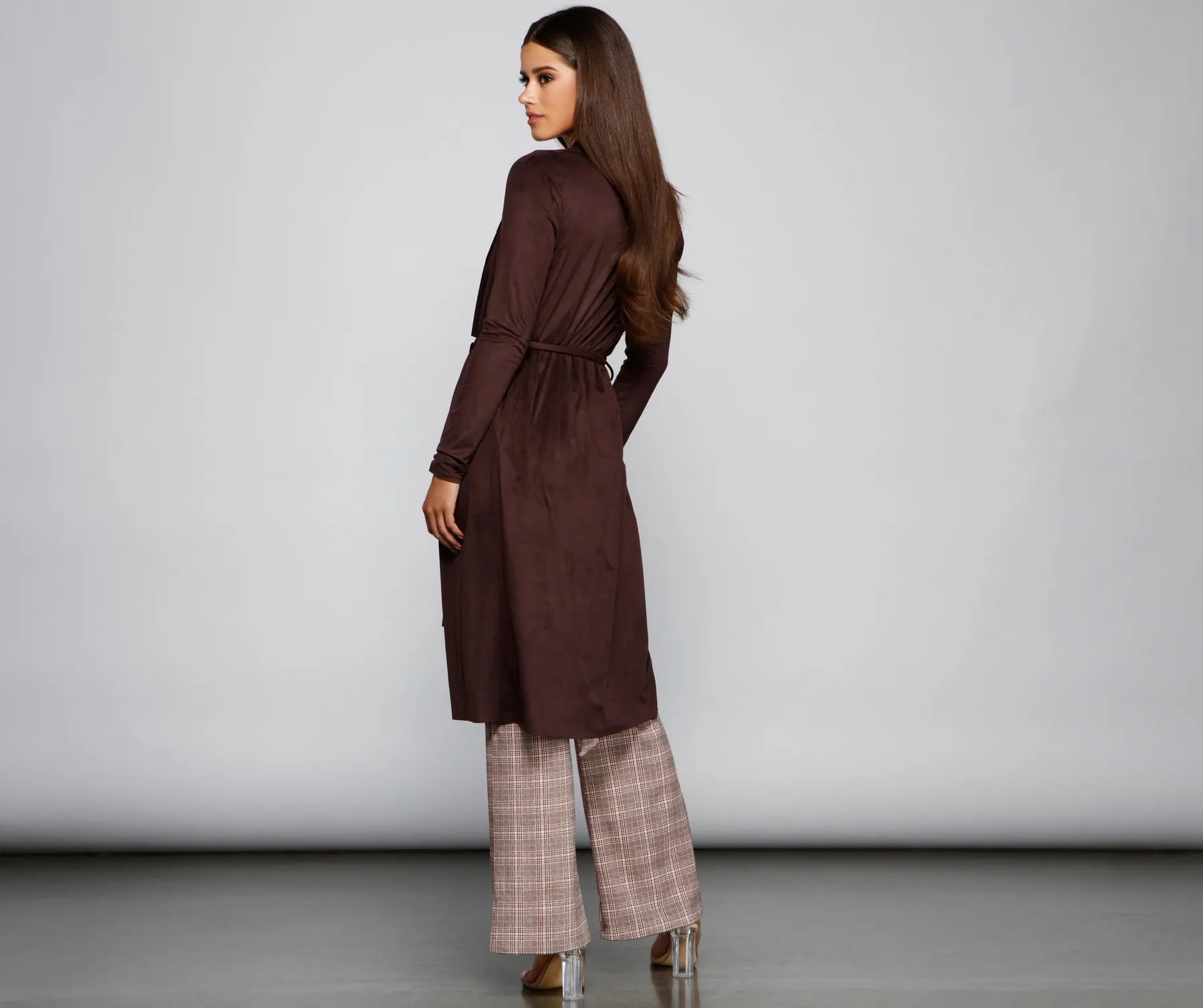 On The Town Suede Trench - Image 19
